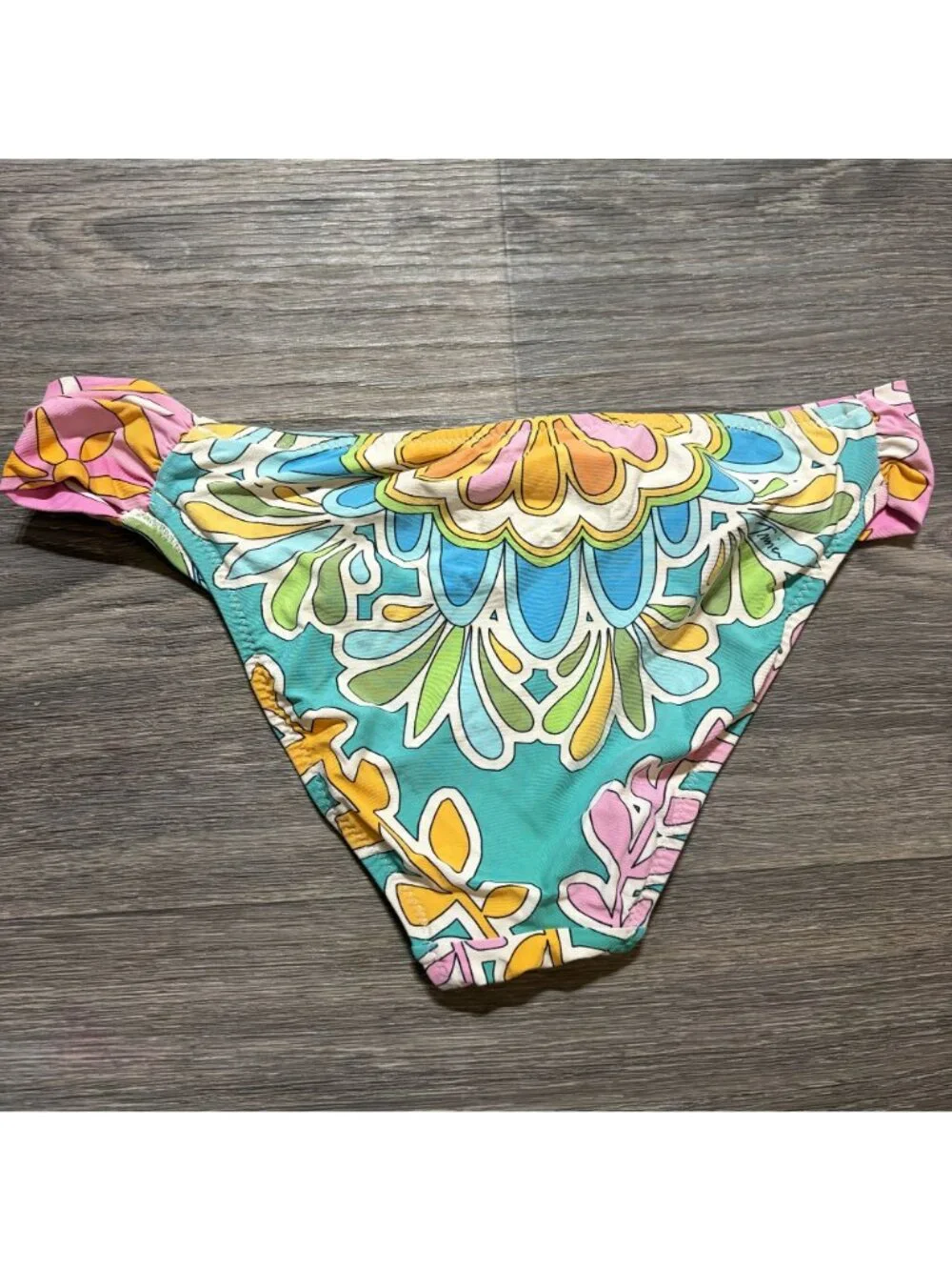 Trina Turk Tamarindo High Neck Halter Bikini Set M/L Style Swim Floral Print
